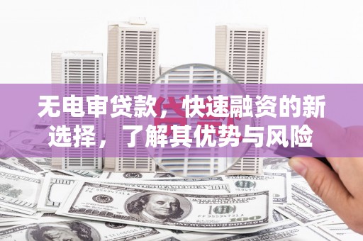 福海无电审贷款，快速融资的新选择，了解其优势与风险