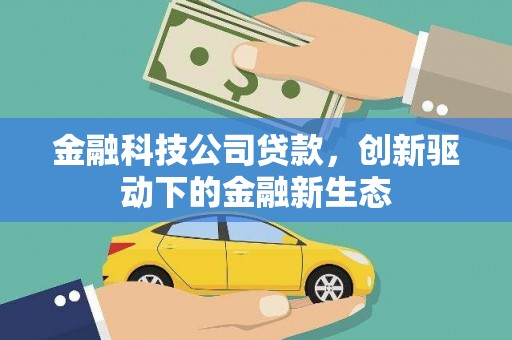 蒙阴金融科技公司贷款，创新驱动下的金融新生态