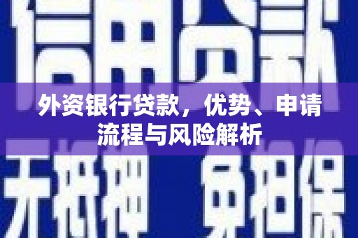 三湾外资银行贷款，优势、申请流程与风险解析