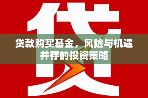 环江贷款购买基金，风险与机遇并存的投资策略