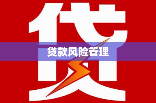 东营贷款风险管理