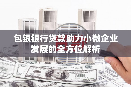 龙口包银银行贷款助力小微企业发展的全方位解析