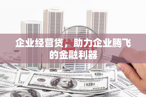 陆良企业经营贷，助力企业腾飞的金融利器