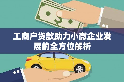大武工商户贷款助力小微企业发展的全方位解析