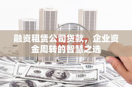 苍南融资租赁公司贷款，企业资金周转的智慧之选