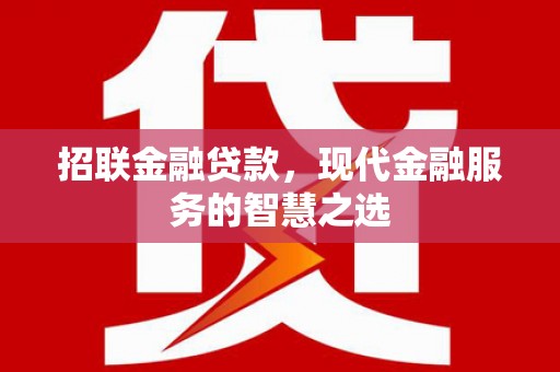 文安招联金融贷款，现代金融服务的智慧之选