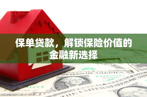 遵化市保单贷款，解锁保险价值的金融新选择
