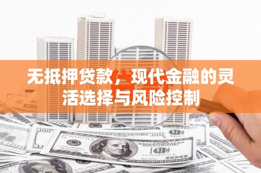 大连无抵押贷款，现代金融的灵活选择与风险控制
