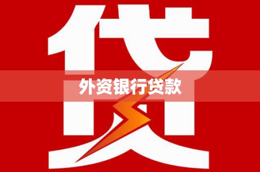 玉树外资银行贷款